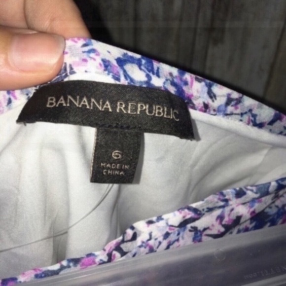 Banana Republic Purple Floral Skirt - Picture 3 of 4